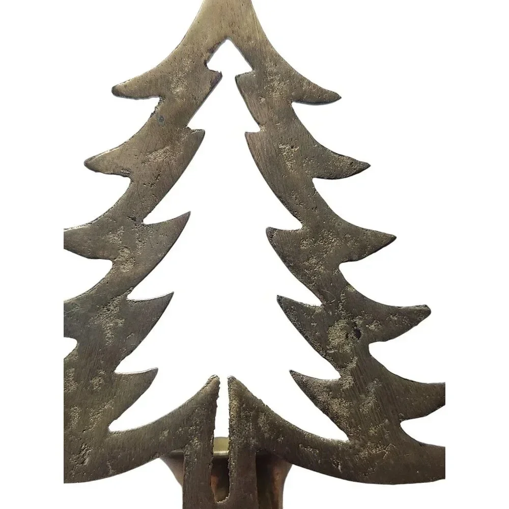 Hosley International Solid‎ Brass Christmas Tree Wall Sconce Candle Holder India